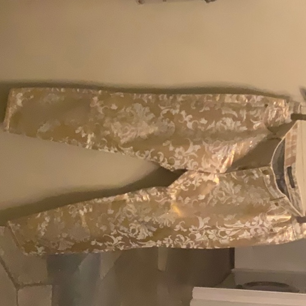 Gold sparkle pants size 31 from Boston Proper